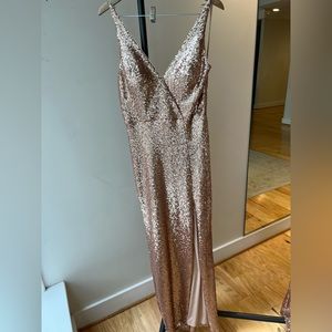 Marchesa | Cori | Rose Gold Sequin